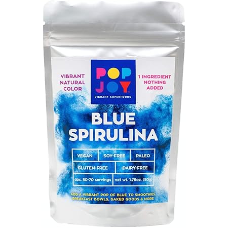 100% Blue SPIRULINA Powder by POPJOY - Vibrant SUPERFOODS
