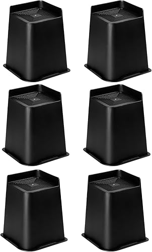 Miniatura 8 de Elevadores de cama resistentes de 4 pulgadas, elevadores de muebles con plástico duradero, elevadores de cama de gran tamaño que soportan hasta