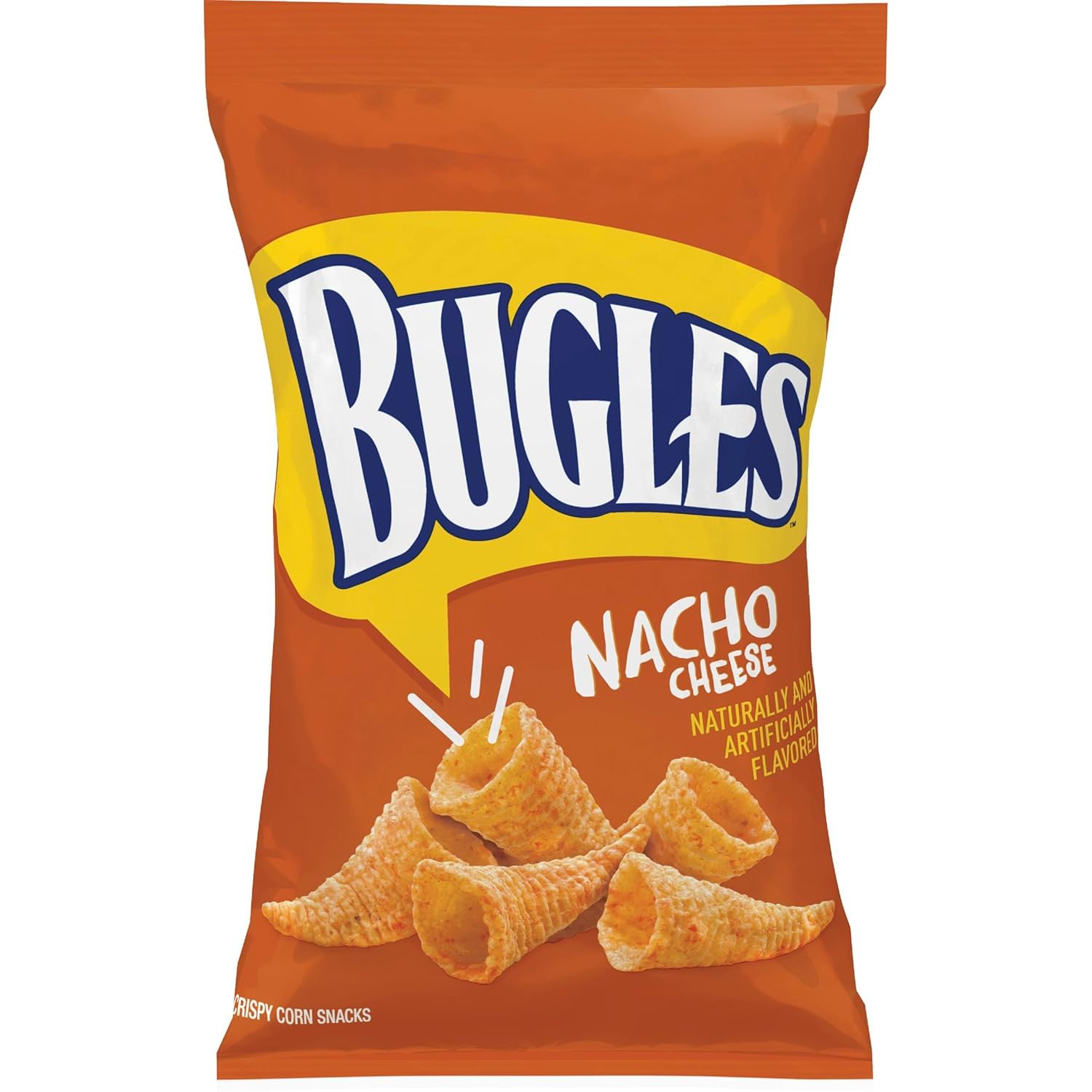 Corn Snacks, Nacho Cheese, 0.875 Oz (Pack of 60)