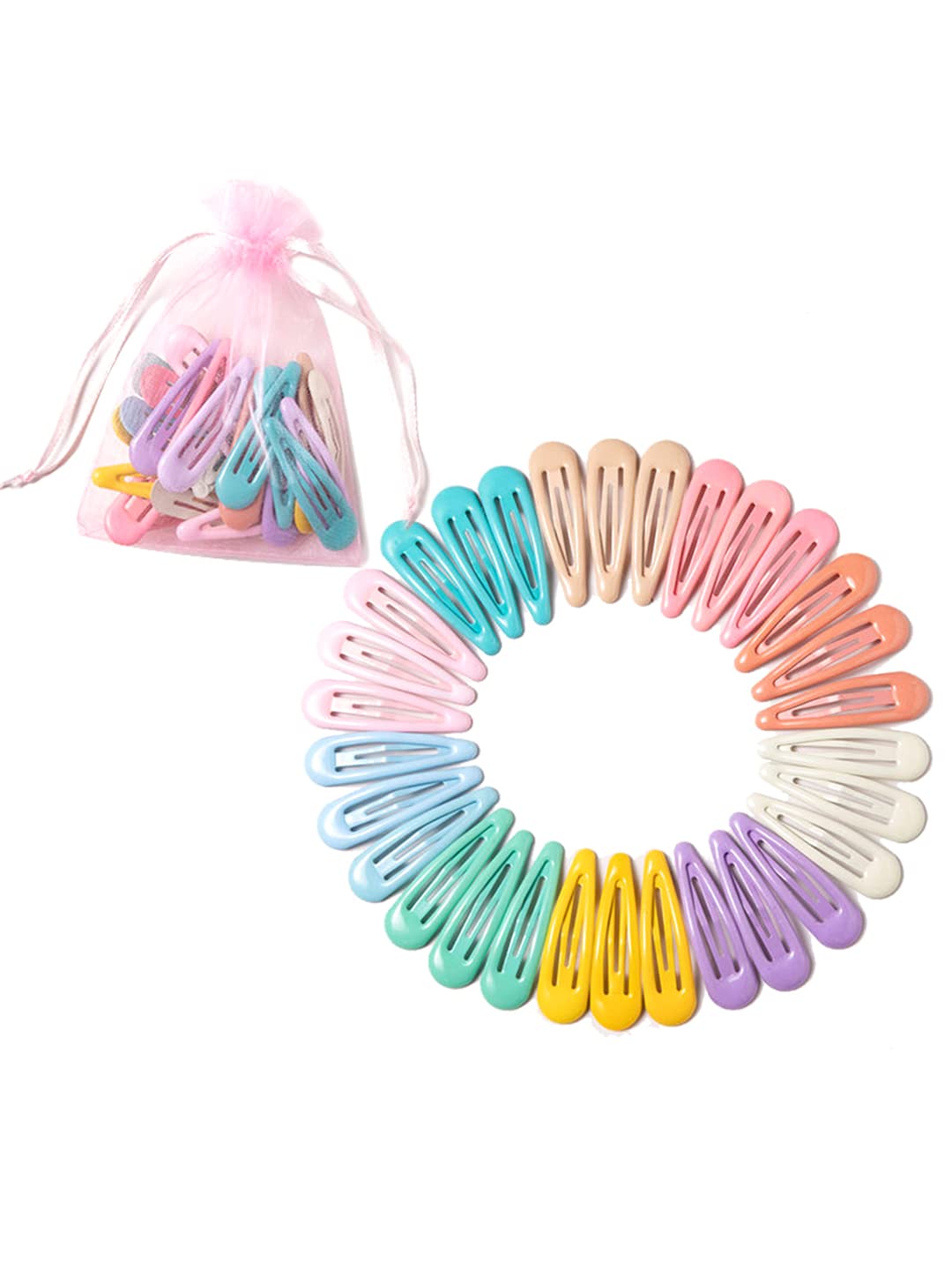 Melbees by Yellow Chimes Hair Clips for Girls Kids Hair Clip Hair Accessories for Girls Babys 30 Pcs Multicolor Snap Hair Clips Light Colors Tic Tac Clips Hairclips for kids Baby Teens & Toddlers (B0B1QGDRR1) Amazon Price History, Amazon Price Tracker