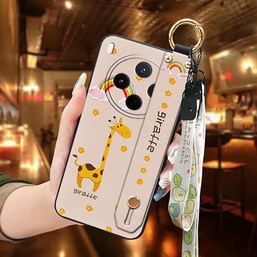 Phone Case Compatible with VIVO Y500 Pro China, Anti-dust Ring Back Cover Waterproof Lanyard Cute Soft case Dirt-resistant Anti-