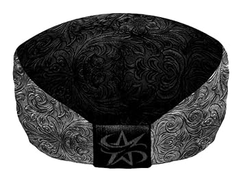 That's A Wrap Women's Tooled Leather Look Knotty Band Headwrap, KB3025-Black