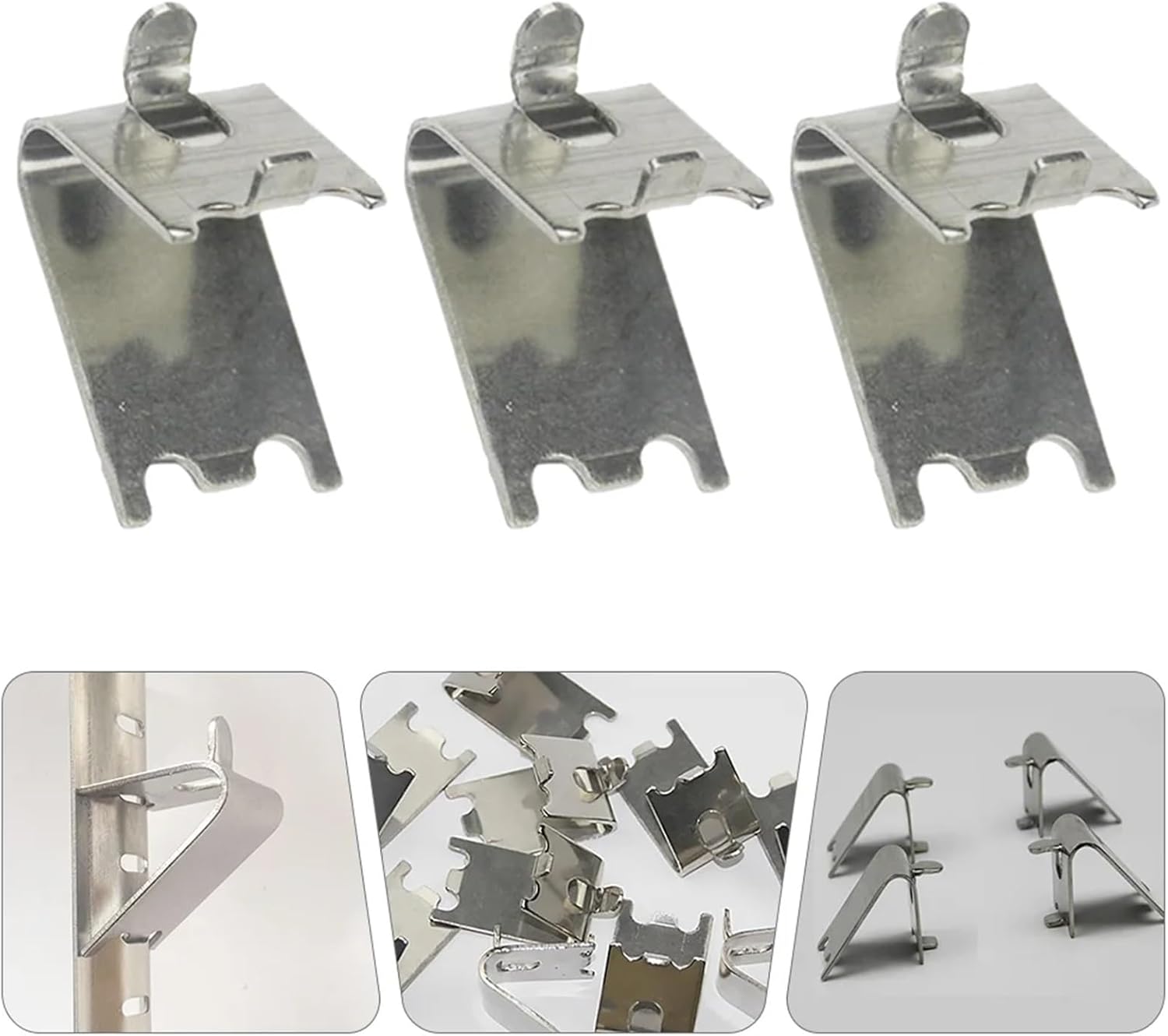 Freezer Shelf Clip 12 Pcs Layer Shelf Clips Household Fridge Bracket Support Hooks