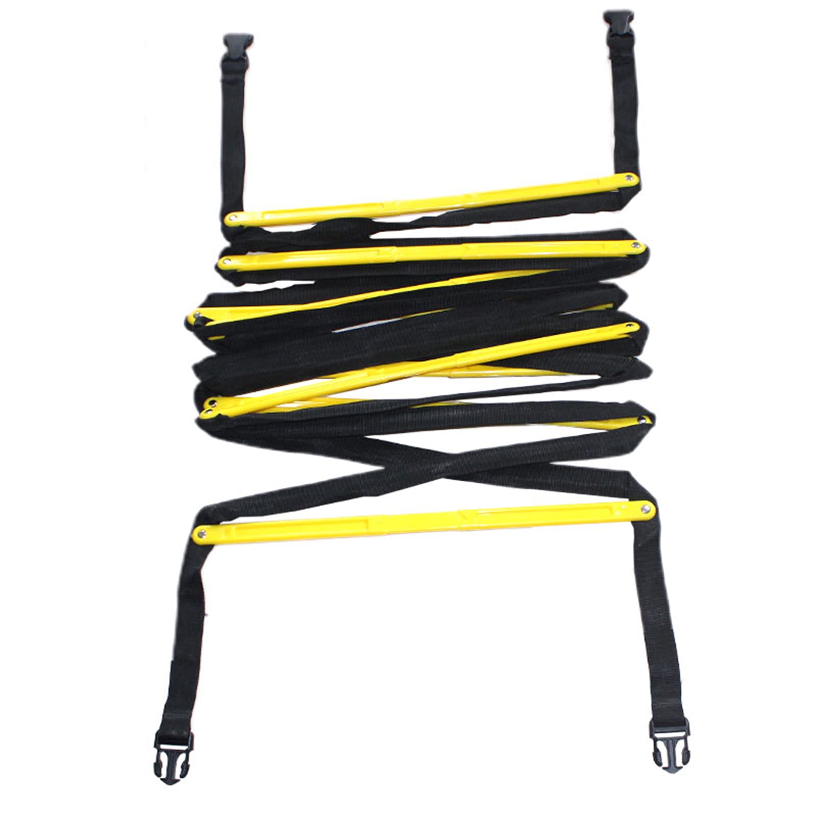 Scala di agilità Scala di Corda Fissa, Scala di velocità, Set di Allenamento per velocità E Agilità, Scala Addensata, Attrezzatura per L'allenamento di Calcio Coni(Size:4.2M)