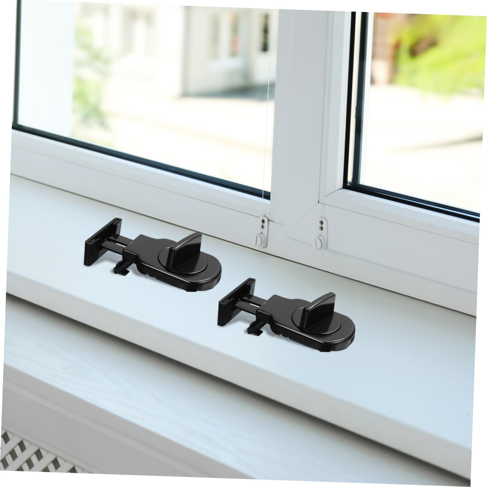 Gadpiparty 10pièces Verrous De Fenêtre Coulissants Réglables Lot De Sécurité Renforcée Pour Fenêtres Installation Facile Accessoires De Quincaillerie
