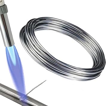 Flux Core Aluminum Rods[1/16x120], Flux Core Aluminum Welding Rods, Soldadura De Aluminio, Aluminum Welding Rods, Aluminum Brazing Rods with Flux, Aluminum Stick Welding Rods. 120Inch