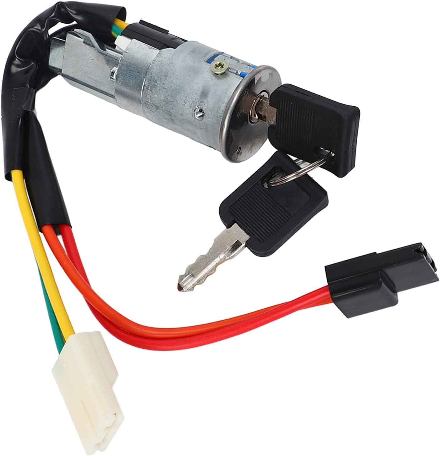 Ignition Lock Switch 7700772942 4Pin Ignition Lock Barrel Switch High Strength Direct with 2 Key for Cars