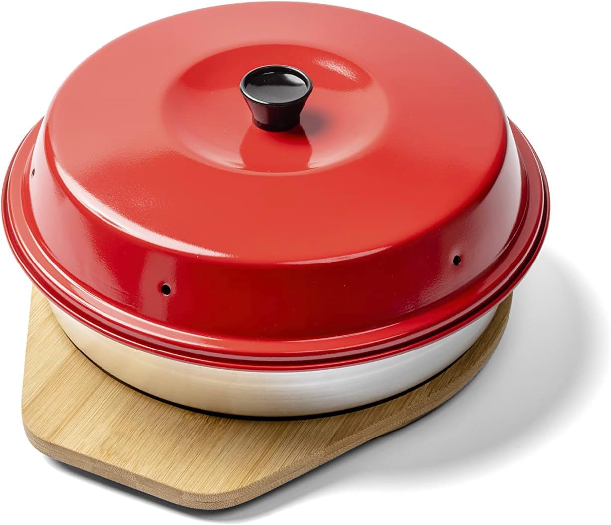 Spar-Set Camping Backofen 9-teilig - Camping Backofen (dreiteilig) + Silikonform + Aufbackgitter + Backofenthermometer + Untersetzer + Tasche + Sun and Ice Haltegriff passend für Omnia