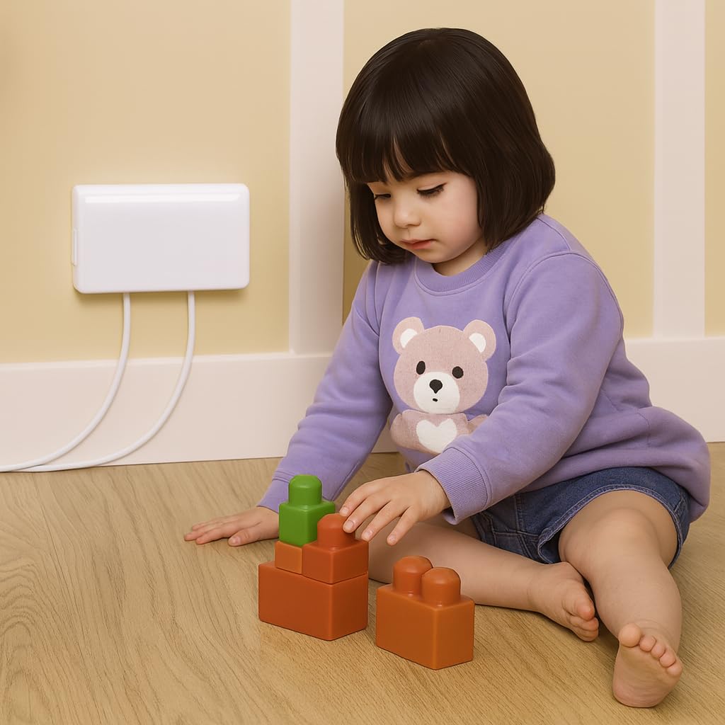 Clippasafe White Electrical Plug Socket Protector - (2 Pack)