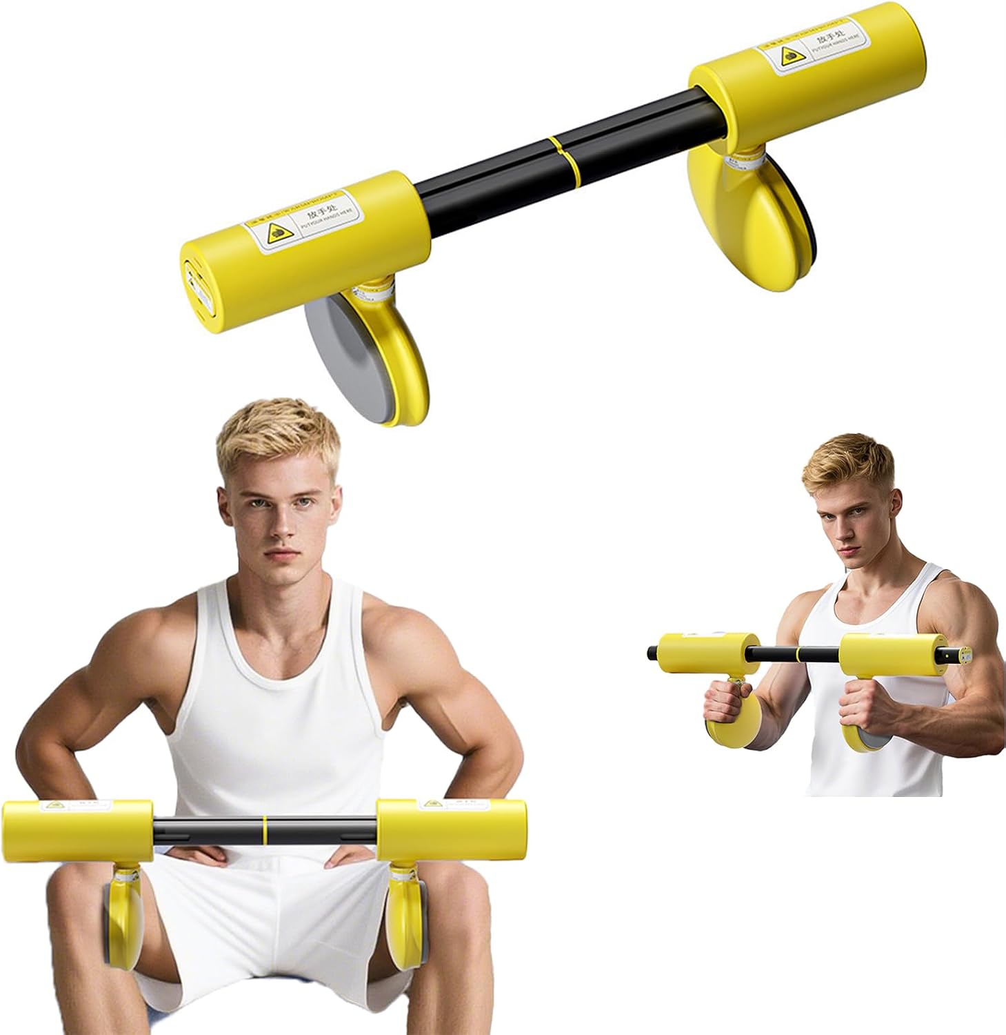 2-in-1 New Inner Thigh Exerciser Equipment, Fun Pelvic Floor Trainer for Women Men,Safe Home Fitness Workout,Leg Exercise Equipment,Arm Trimmers, All-in-One Fitness Solution (Fixed Tension Design)
