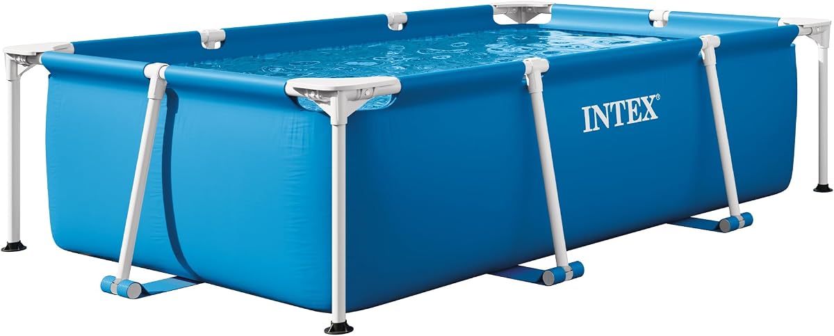 Rectangular Frame 7 ft 2 in x 4 ft 11 in x 23 in Above Ground Pool, Swimming Pool with Steel Frame, Pump Not Included | 28270EH - Pool Only (Pump Not Included)