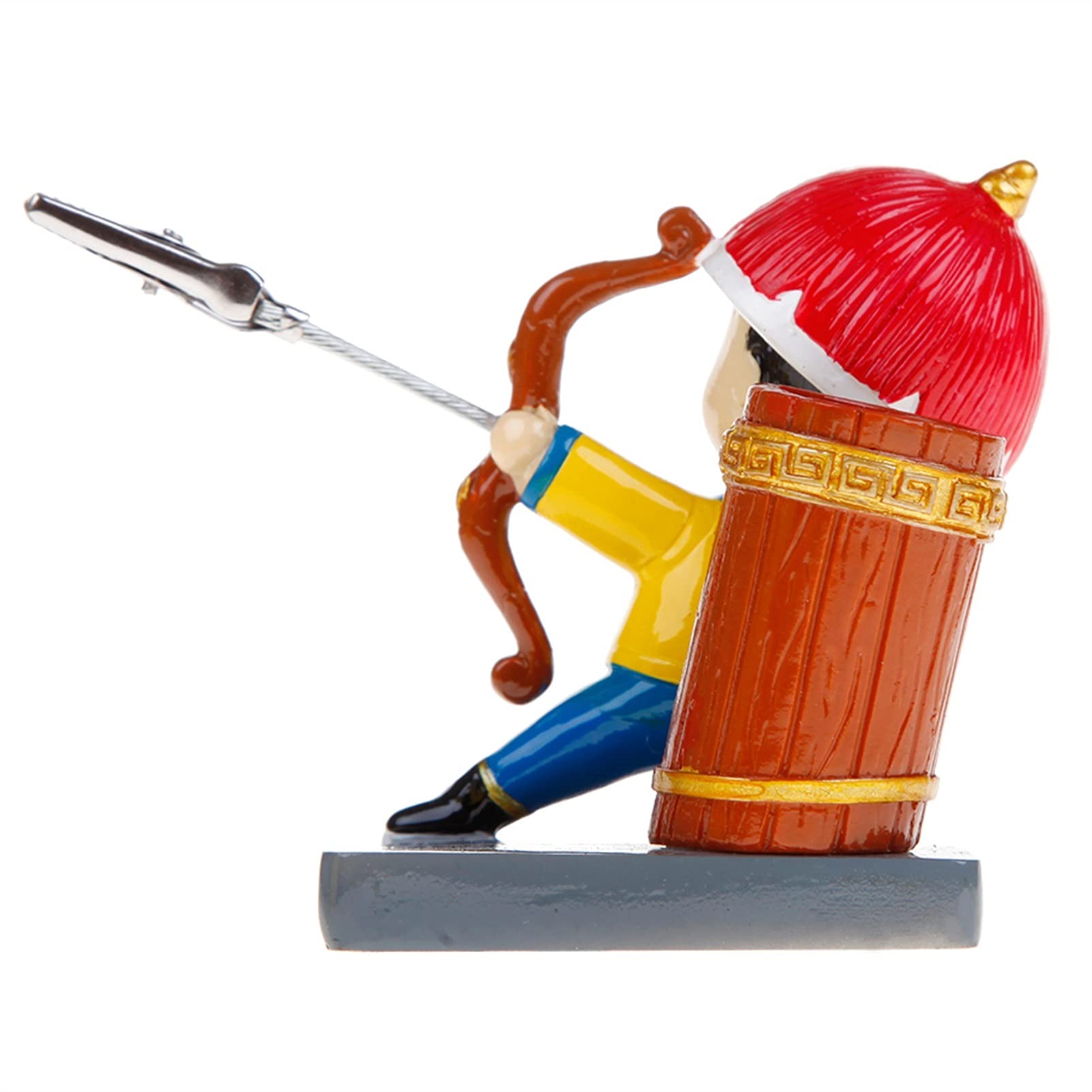 Pot à crayons en résine en forme de soldat de tir - Porte-stylo de bureau - Accessoire de bureau idéal