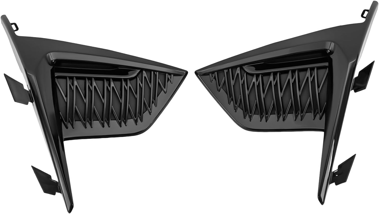Fog Light Cover Compatible with LEXUS IS300 IS350 2021-2022 Fog Lamp Cover Left and Right Side PC Black