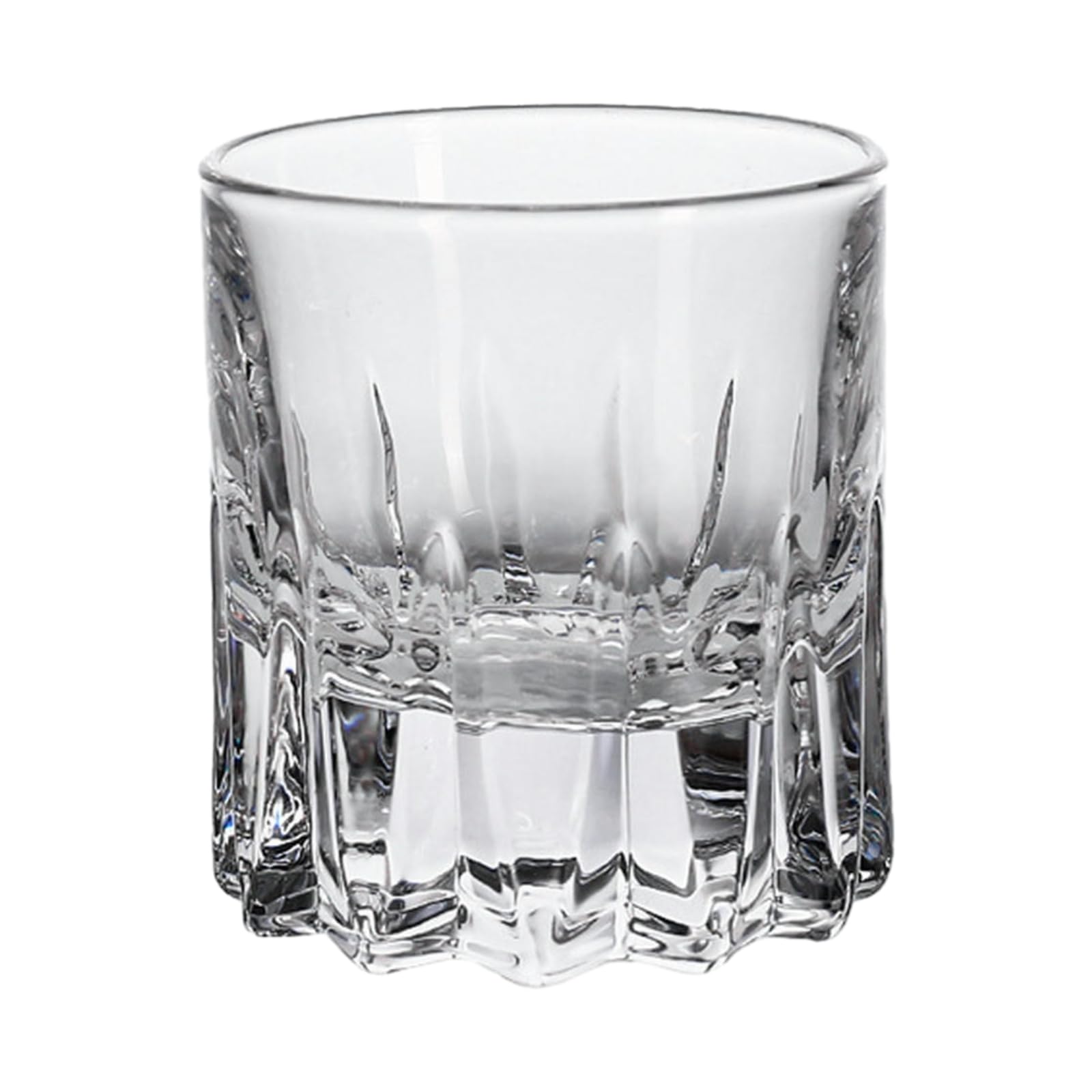 CAPIJIONGBar Thick Bottom Whisky Glass With Engraved And Transparent Crystal Whisky Glass-Wanhua Carved Whiskey Cup