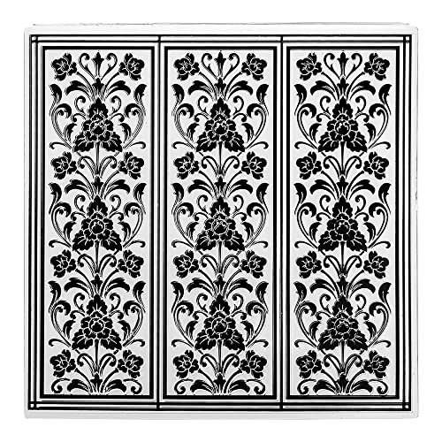 Ideen mit Herz Prägeschablone, Ornamentik-Bordüren, 14,5cm x 14,5cm