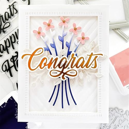 Miniatura 2 de DzIxY Marcos rectangulares superpuestos troqueles de corte de metal para kit de fabricación de tarjetas, papel de gofrado, troquelados, plantillas