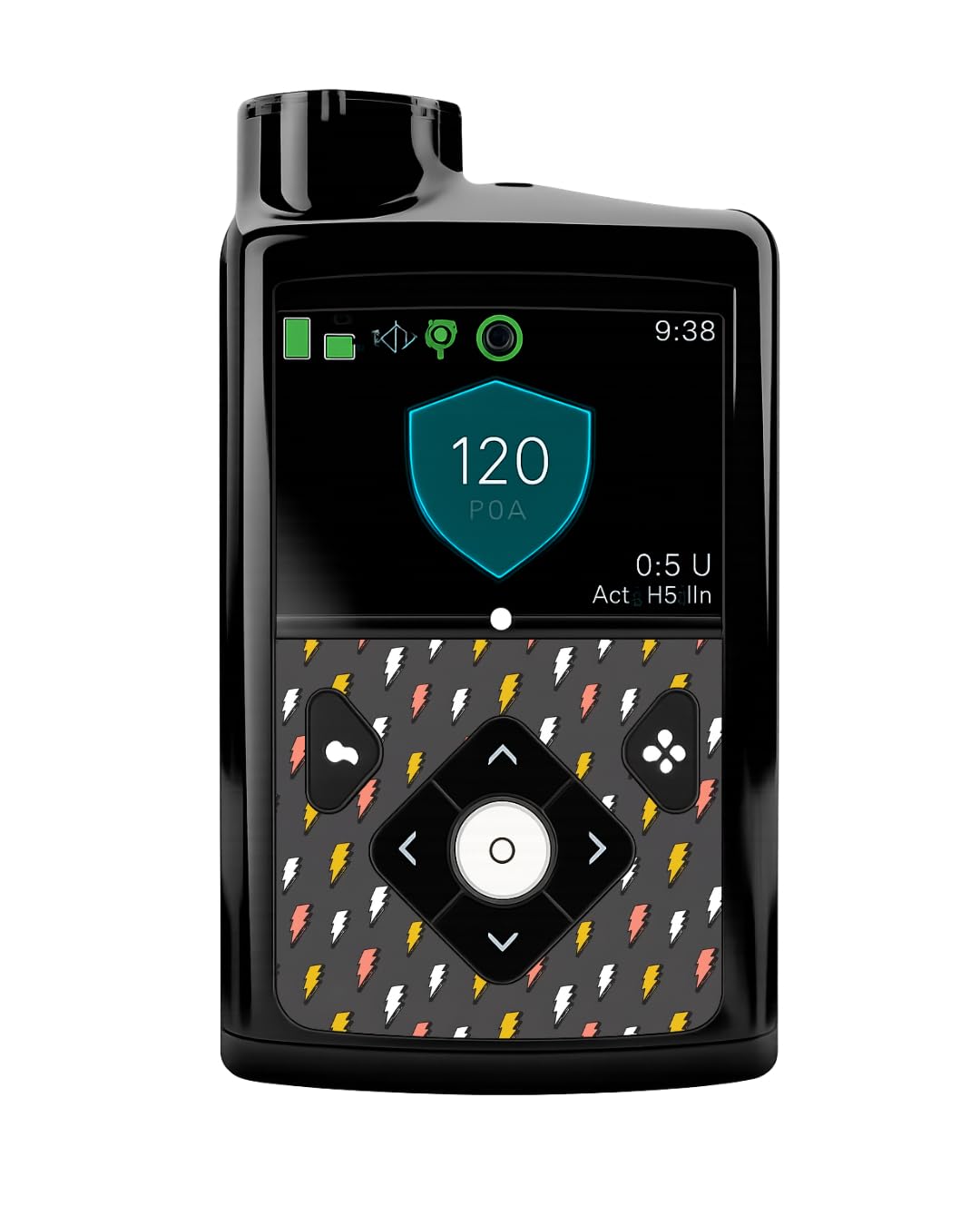 Stickers for Medtronic 770G and 780G Microinfuser, Small Decorative Protective Stickers for Medtronic Insulin Pump (Grey Films)