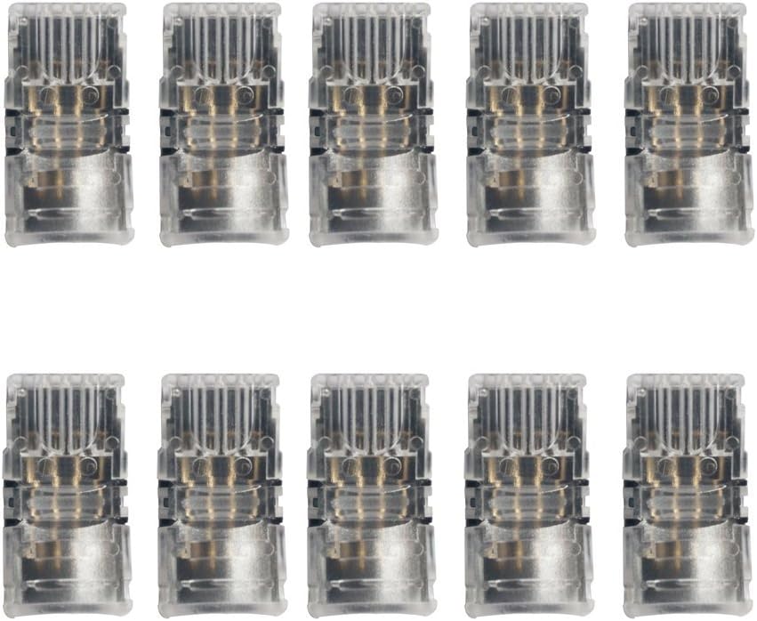 Alightings LED Connector for 4Pin 5050 RGB Waterproof LED Strip Lights- Strip to Wire Quick Connection, 20 - 18 AWG Wire No Stripping
