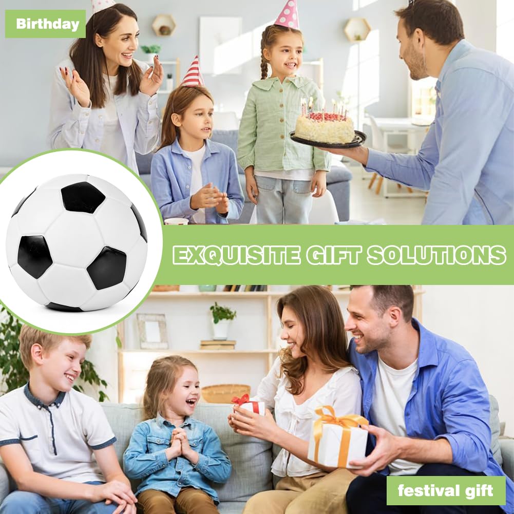 Hucha con Forma de balón de fútbol: un Encantador diseño con temática Deportiva, Personalizable para niños o niñas. Una excelente Idea de Regalo para los cumpleaños de los niños