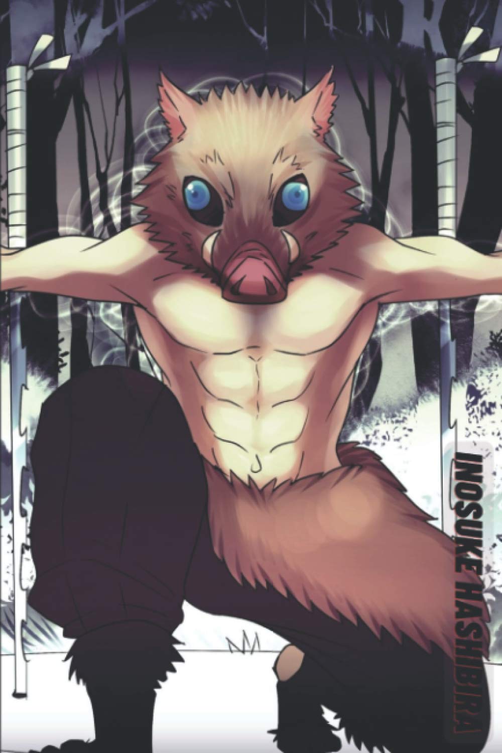 Inosuke Hashibira Composition Notebook: Inosuke Hashibira demon slayer anime figure gift ( manga Demon Slayer Kimetsu no Yaiba vol. 1 to vol. 16 ) Tanjirou Kamado Nezuko Kamado Zenitsu Agatsuma