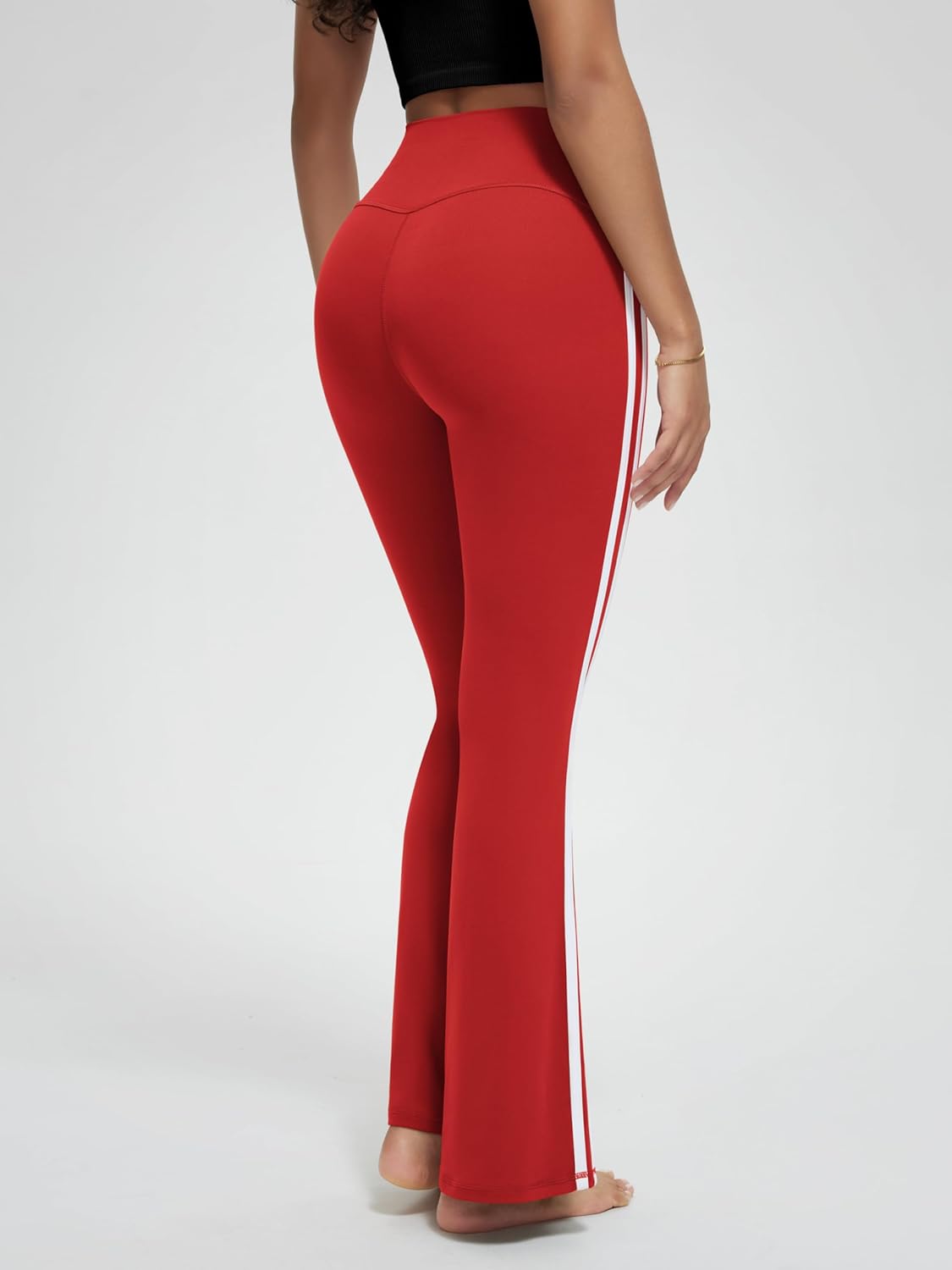 ODODOS Cloud Feeling Flared Yoga Pants for Women, High Waist Casual Bootleg Lounge Pants, 30"/32" Inseam - Image 3