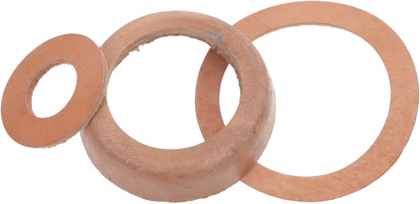 1 Set Water Pump Seal Cup: Leather Washer Replacement Part, Cowhide Sealing Rings for Manual Hand Pump, Pitcher Well Accessory