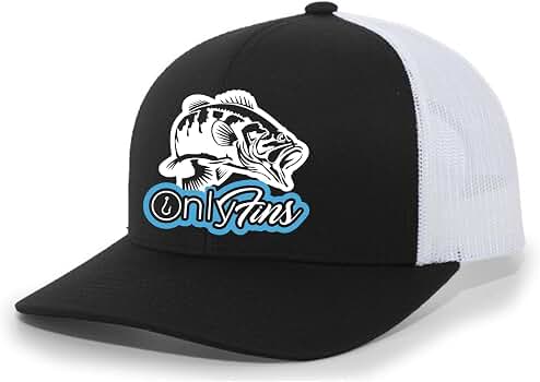 Fishing Trucker Hat – Embroidered Fish Design, Snapback, Mesh Back, Unisex Sun Protection - View #2