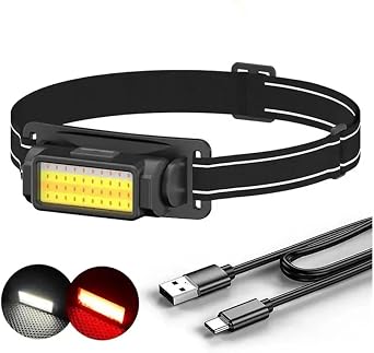 Kafa Lambası 50 Cob Led Şarjlı 4 Mod Led Kafa Feneri Zoom Sellektör Su Geçirmez Ht-650 [Enerji Sınıfı D]
