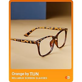TIJN Blue Light Blocking Glasses for Women Men Clear Frame Square Nerd Eyeglasses Anti Blue Ray Computer Screen Glasses