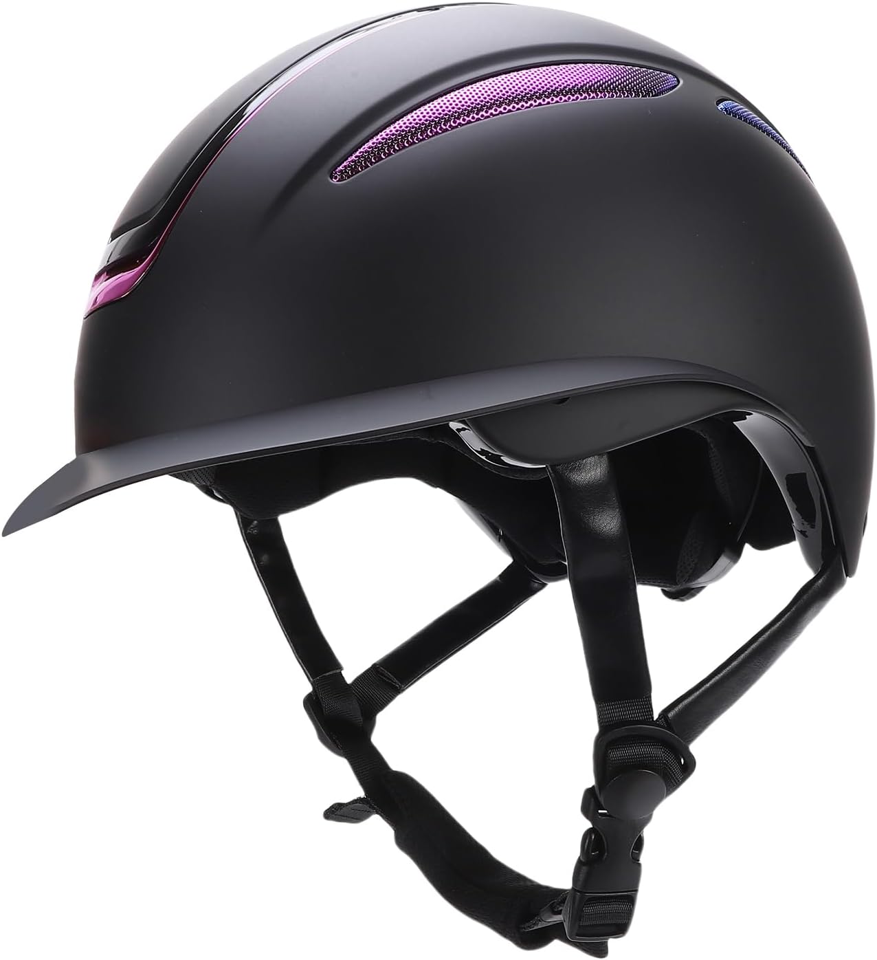 Keenso Horse Riding Helmet, Adjustable Equestrian Headgear with Shock Absorption and Removable Liner for Riding Comfort