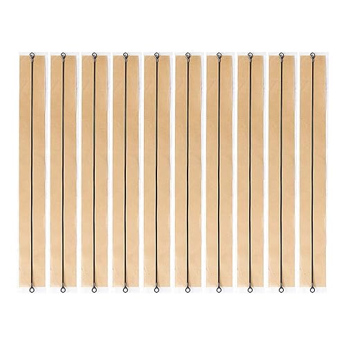 10Pcs 12inch Impulse Heat Sealer Replacement Strips 300mmx2mm Heat Sealer | Impulse Sealer Replacement Parts Sealer Replacement Element Grip Teflon Tapes Repair Kits for Most 12-inch Hand Heat Sealers