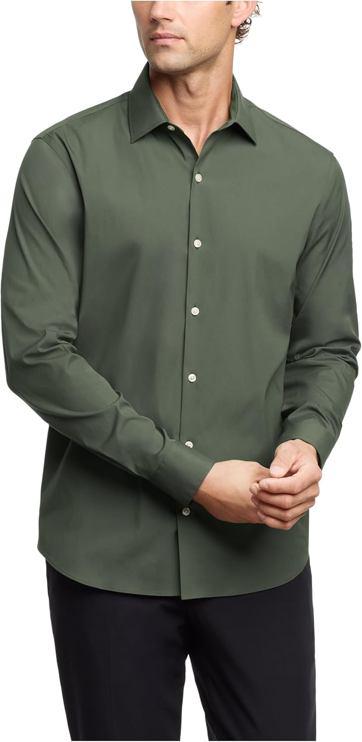 Calvin Klein Men's Dress Shirt Extra Slim Stretch