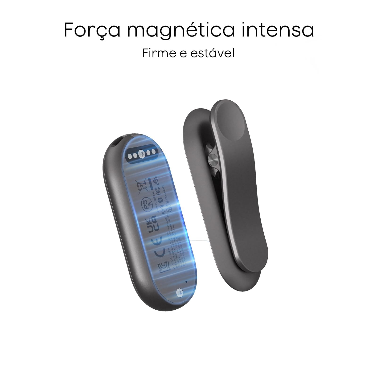 Conjunto de clipe e pino do Plaud NotePin para gravador de voz com