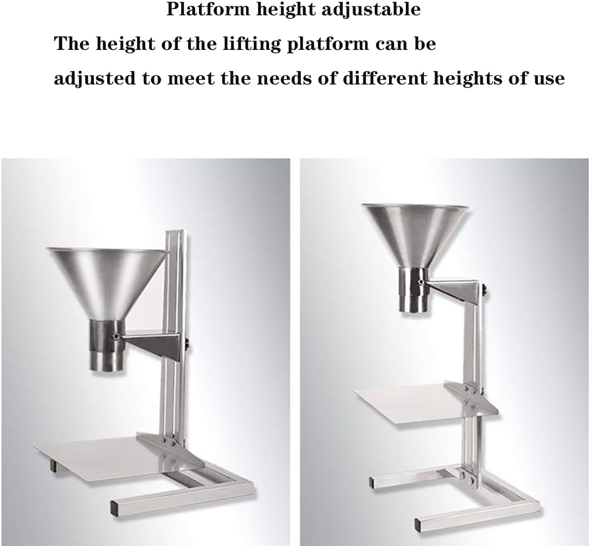 Stainless steel large-diameter vacuum bag oil proof packaging with bracket, refueling funnel, packaging oil funnel,7cm