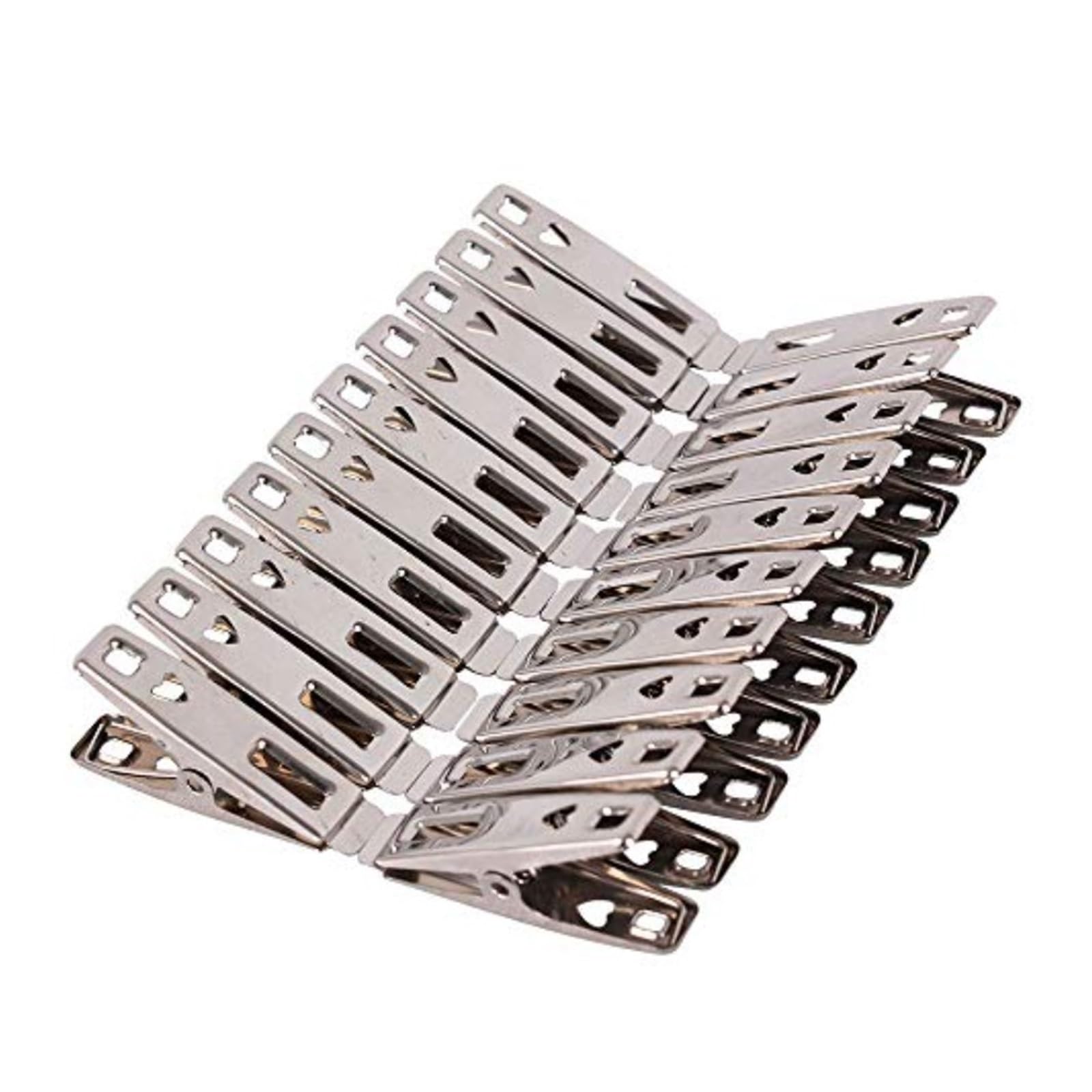 Metal Clothes Pegs 200Pcs Heavy Duty Stainless Steel Clothes Pins Clothespins, Metal Laundry Pegs For Outdoor Clothesline for Washing Line Fixing Towel Sock Underwear