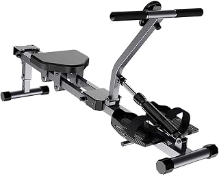 WBJLG Rowing Machines, Folding Rowing Machine, Home Use Rowing Machine, Abdominal Fitness Equipment, 12 Resistance Settings, LCD Display, Max. Load 150 Kg, for Office, Balcony, Gymnasium
