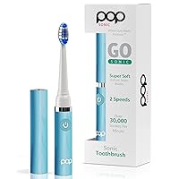 Vista 76 de Cepillo de dientes eléctrico Pop Sonic (plata metálica) – Cepillos de dientes de viaje con batería AAA Cepillos de dientes eléctricos para niños