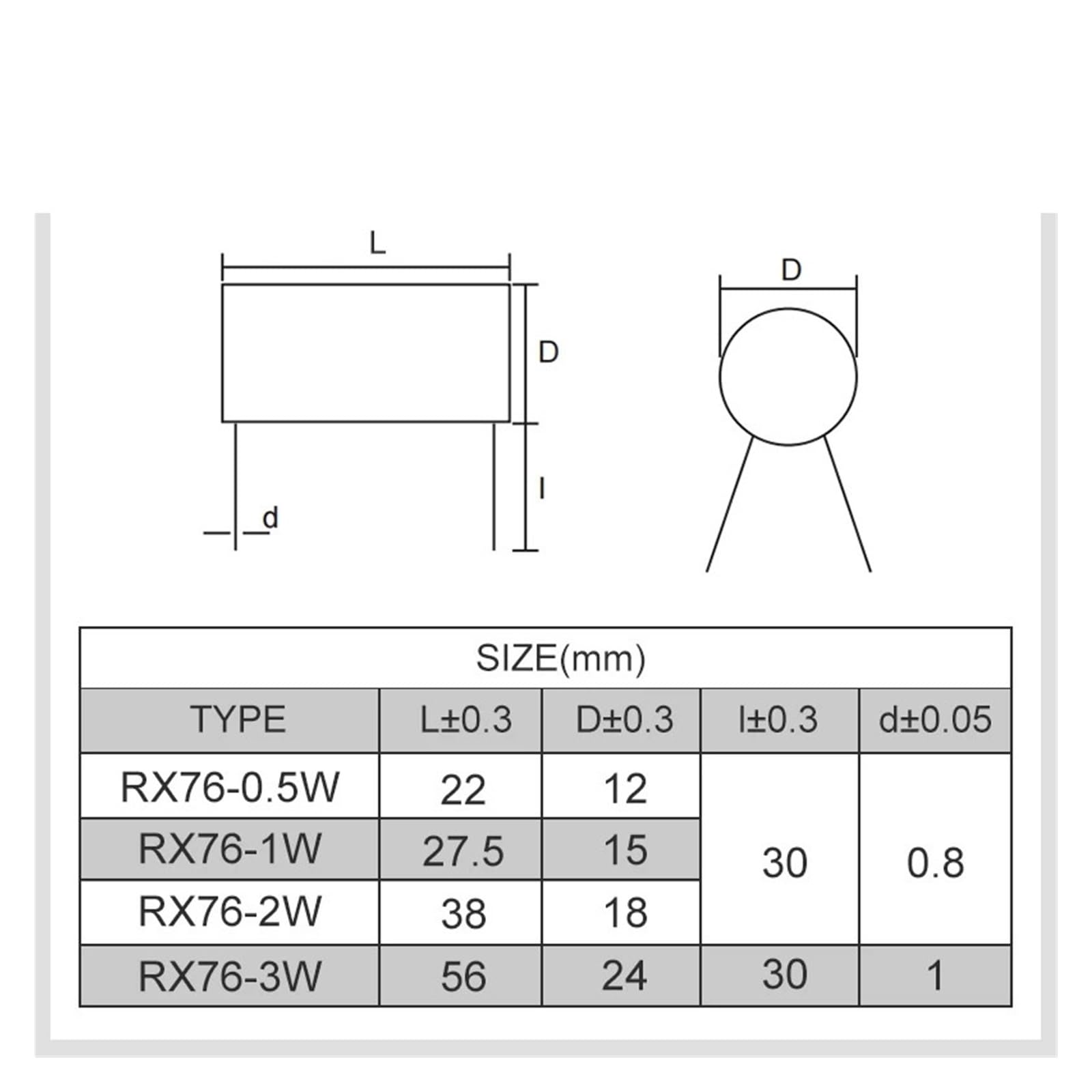 Résistance haute précision RX76 à quatre fils, 0,5 W, 5 ohms, étalonnage, coefficient basse température, échantillonnage, enroulement, résistance fixe
