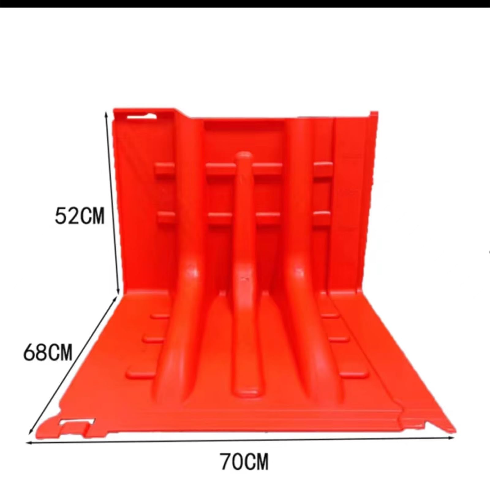 Barrera de protección contra inundaciones, ABS Barrera de retención de Agua para protección contra inundaciones Panel Impermeable extraíble en Forma de L para Uso doméstico (Rojo-1 Pieza