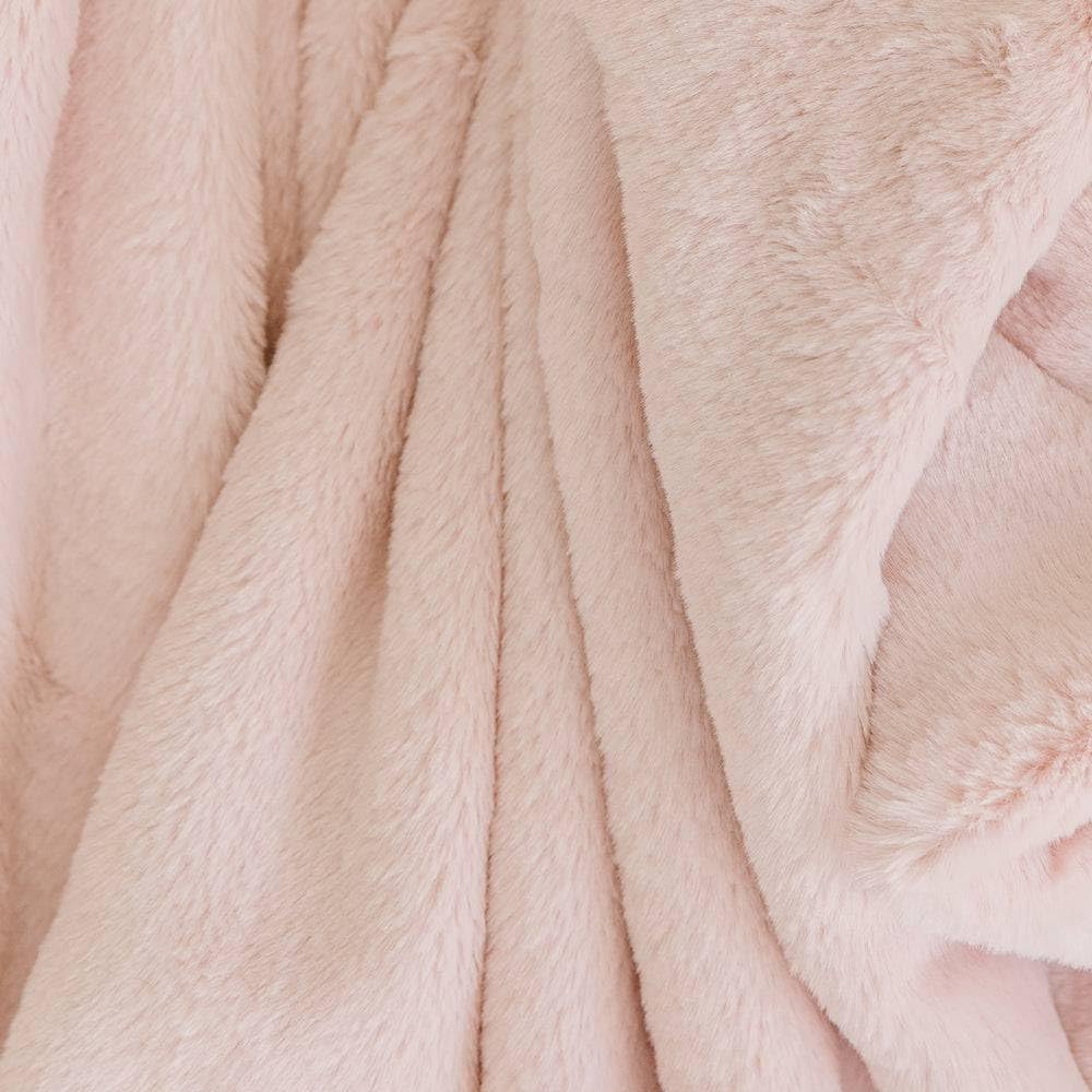 Minky Designs Blossom Pink Minky Blanket – Ultra Soft Faux Fur Throw Blanket for Couch, Bed & Home – Fluffy, Warm & Luxurious – Posh Collection (Large, 60x72) - Image 8