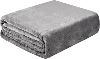 YOPOIY USB Electric Blanket, Fast Heating Flannel Warm Thermal Blanket Washable Underbed Heating for Office Home -Grey-85×160cm(33×63inch)