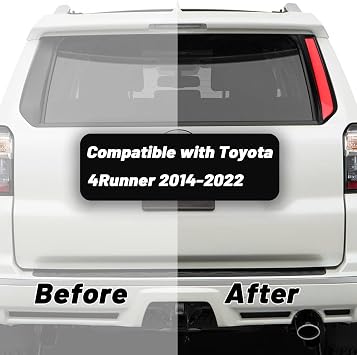 Red LED Rear Trunk Pillar Tail Light Column Brake Turn Signal Light Replacement Compatible with Toyota 4Runner 2014-2022 Limited TRD OFF Sport Plug and Play