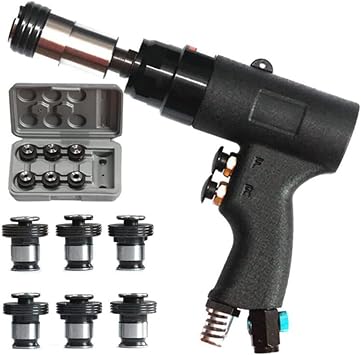 Pneumatic Tapping Machine, Handheld Pneumatic Drill Tapping Tool with Automatic M3-M12 Chuck, Suitable for Industrial Manufacturing Gunstyle