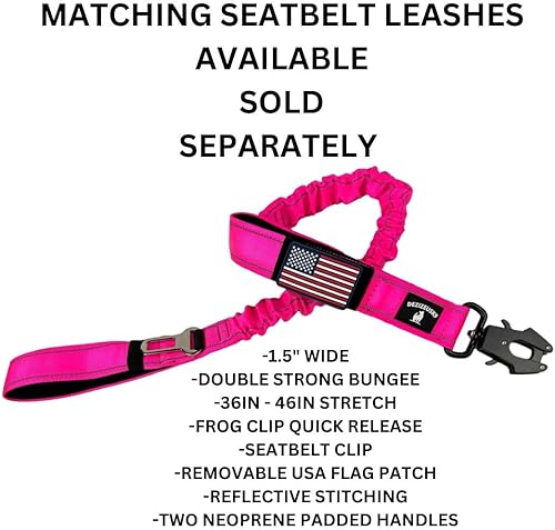 Miniatura 3 de Collar táctico para perro con asa, parche de bandera estadounidense, nailon grueso de 1.5 pulgadas de ancho, hebilla de metal de liberación rápida