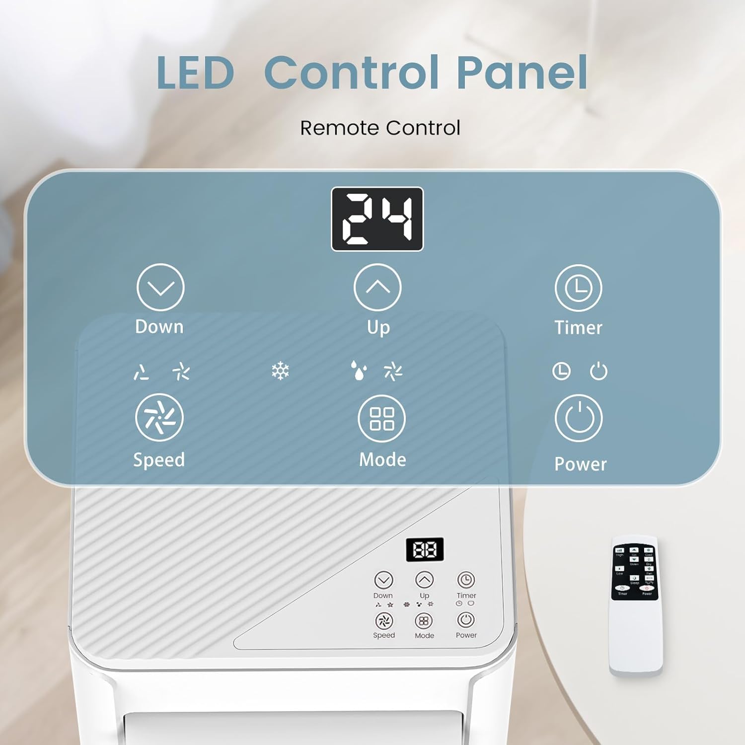 Portable AC unit connected to a window kit