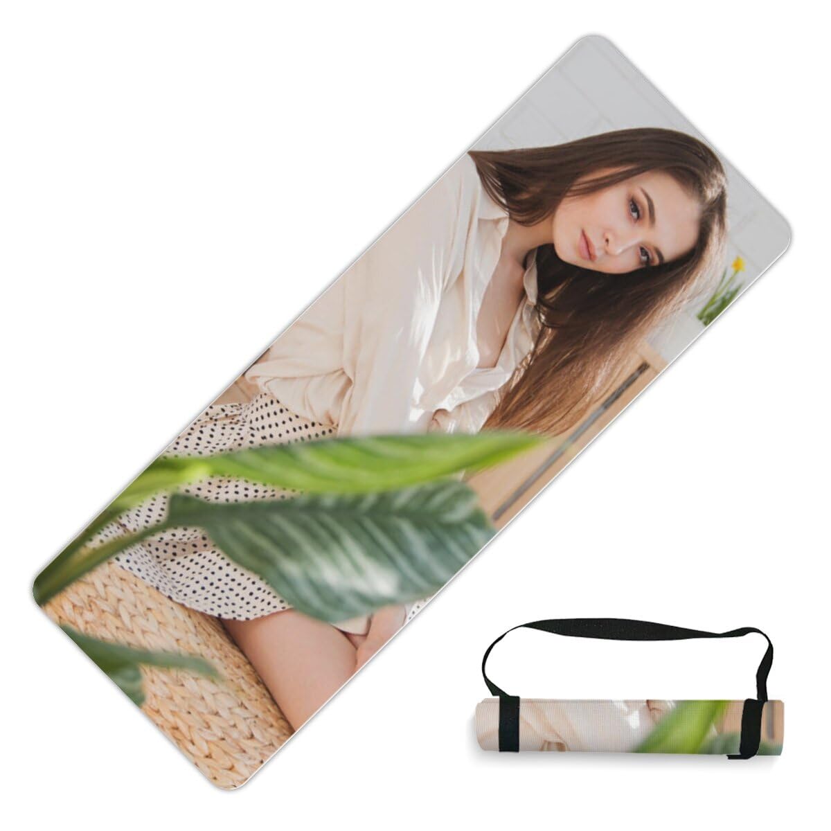 WERWAES Custom Personalized Yoga Mat Customize Image Text HD Print Non Slip Workout Mat for Home Gym Ideal Gifts to Sports Enthusiasts