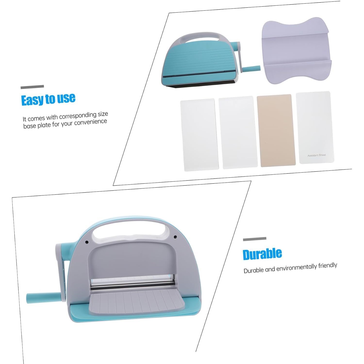 Uonlytech Manual Die Cutting and Embossing Machine for DIY Paper Crafts 1 Set Versatile Pressure Cutter for Scrapbooking and Arts for Hobbyists