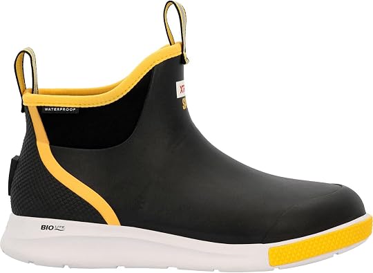 XTRATUF 6 Mens Tailgate Ankle Deck Boot Sport - Lightweight, 100% Waterproof Rubber Footwear - Non-Marking, Slip-Resistant Outsole - Breathable