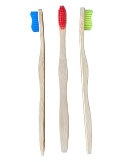 12 PCS Biodegradable Natural Bamboo Toothbrush