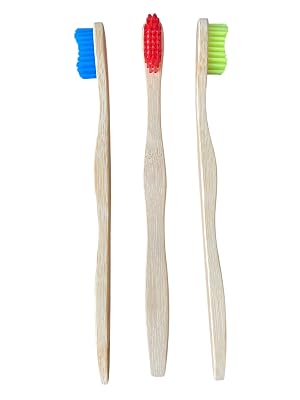 12 PCS Biodegradable Natural Bamboo Toothbrush